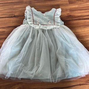 SHEIN 3T green tulle dress.
